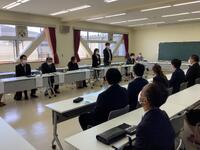 企業採用担当者学校見学会の様子