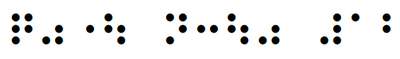 墨点字で「点字通信１０」