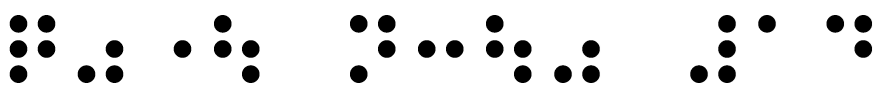 墨点字で「点字通信１４」