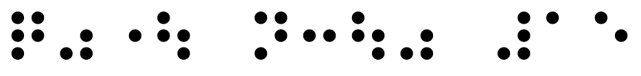 墨点字で「点字通信１５」