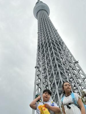 スカイツリーと一緒に