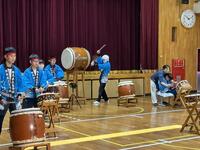 中学部・高等部普通科合同の和太鼓演奏