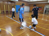 園部選手によるドリブル指導