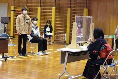 水田さんに向けて生徒の自己紹介